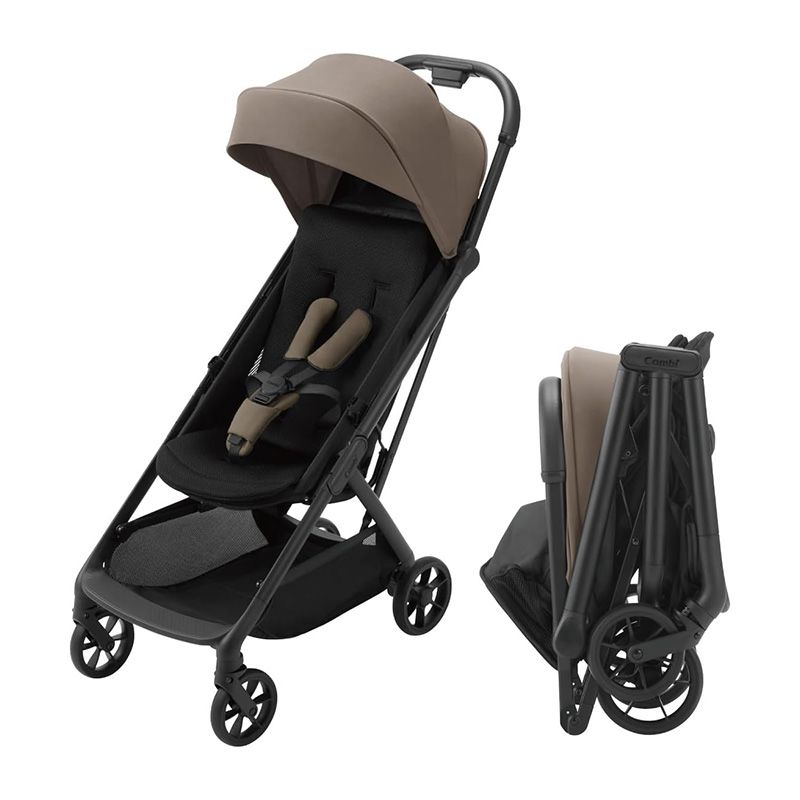 メーカー正規品 Combi コンビ auto N second BQ BE オートクローズ搭載コンパクト設計B型ベビーカー ベージュ