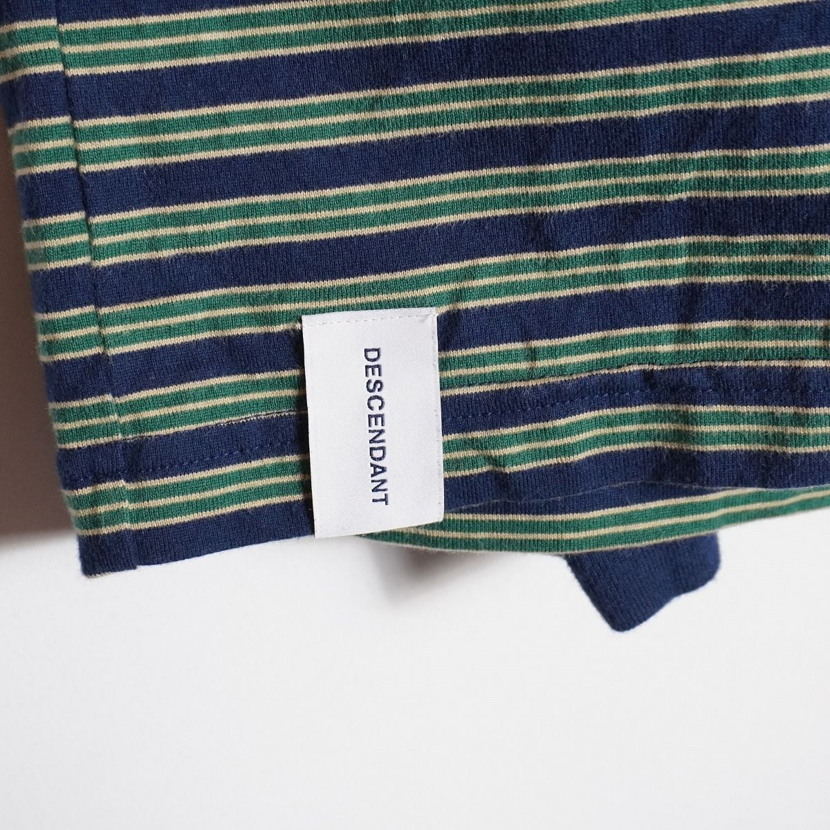 美品 DESCENDANT ディセンダント SHENANIGANS BORDER LS ボーダー 