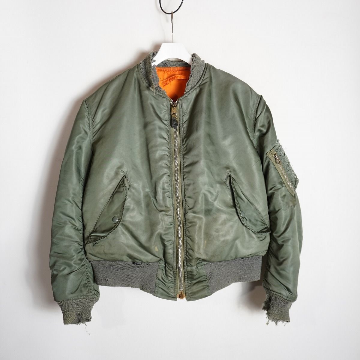 希少 70s ALPHA INDUSTRIES アルファ USAF MA-1 フライト ジャケット 