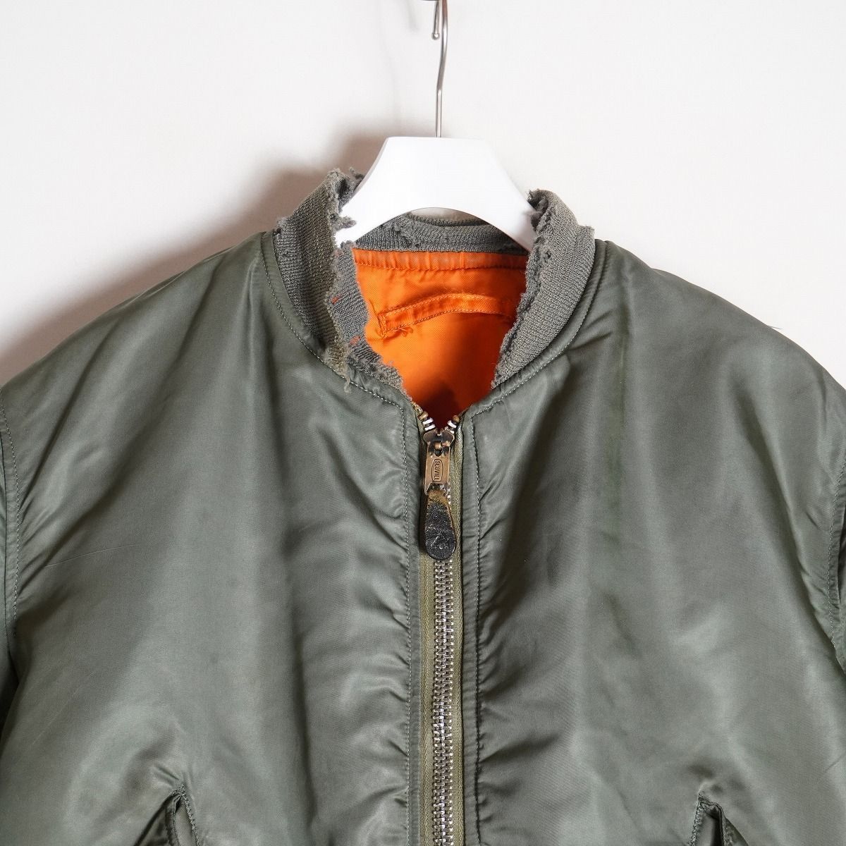 希少 70s ALPHA INDUSTRIES アルファ USAF MA-1 フライト ジャケット 