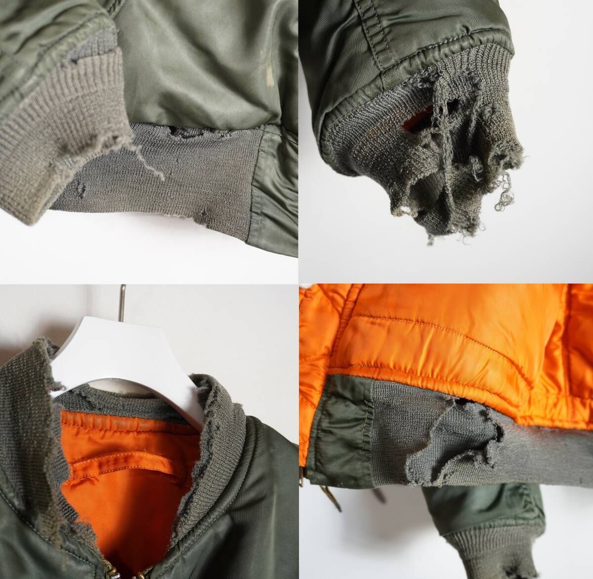 希少 70s ALPHA INDUSTRIES アルファ USAF MA-1 フライト ジャケット 