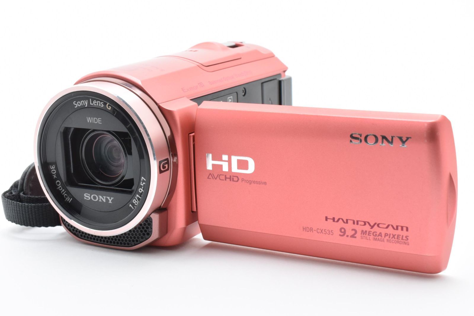 動作品！SONY ソニー　ビデオカメラ　HDR-CX535 □ 特上美品 □ ソニー SONY HDR-CX535 ピンク 《動作確認済・付属品