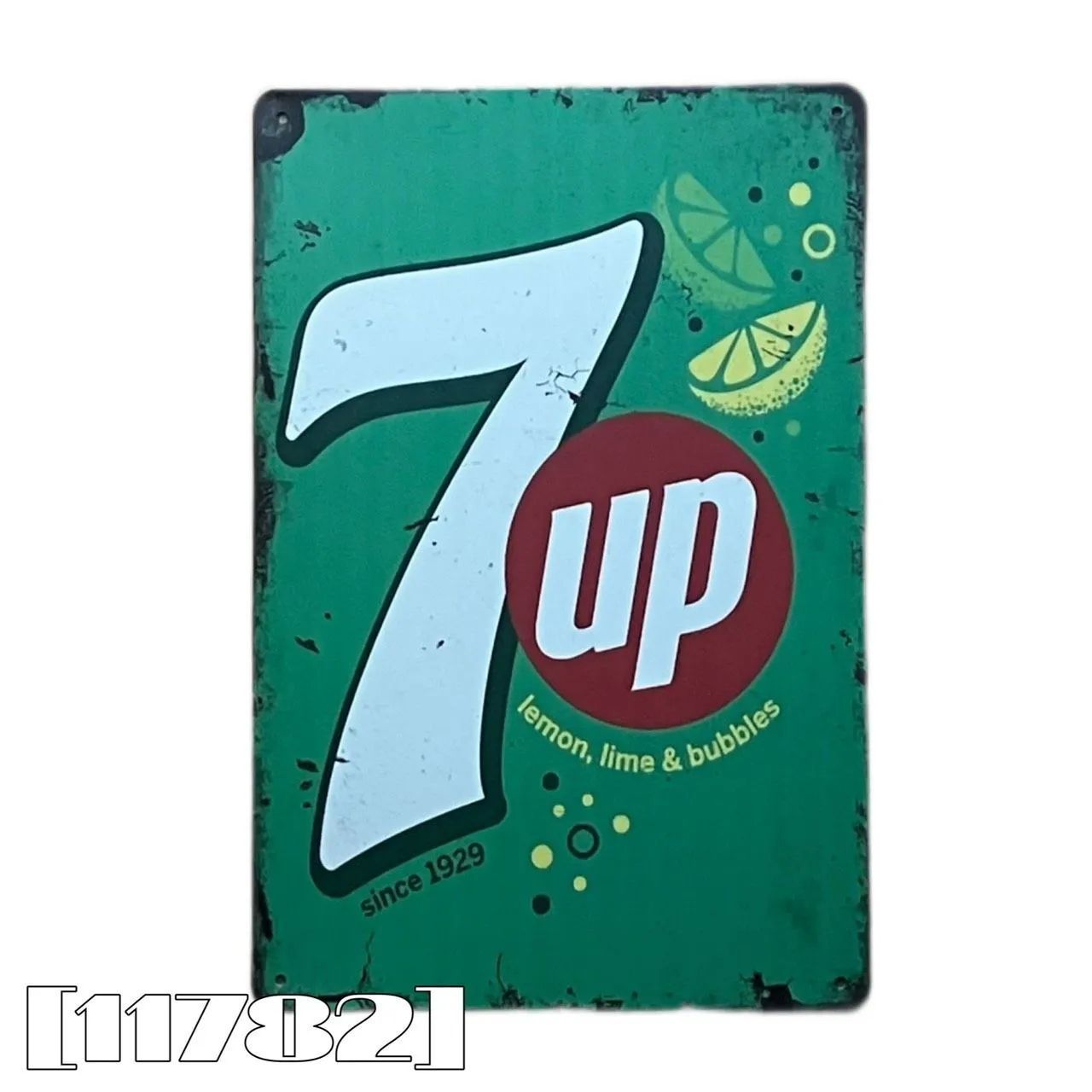 11782］ブリキ看板 セブンアップ 炭酸飲料 ドリング アメリカ