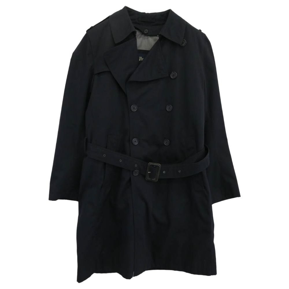 Herno ヘルノ 0900037 イタリア製 中綿ライナー付き トレンチコート ネイビー系 46