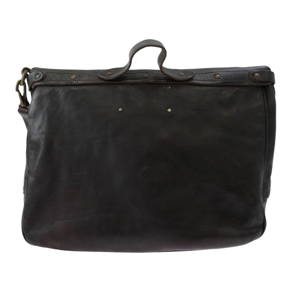 RRL ダブルアールエル Tumbled Leather Messenger Bag イタリア製