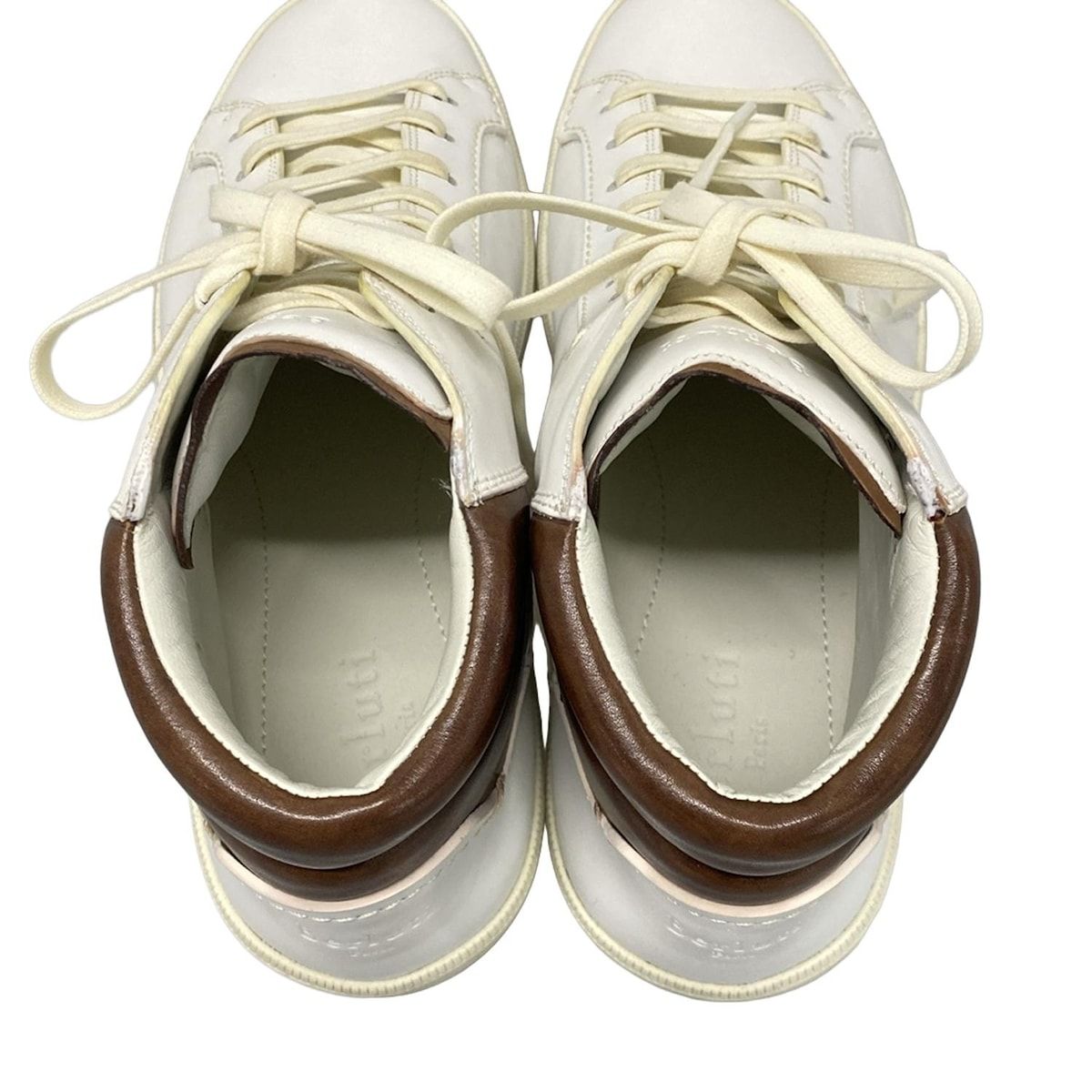 berluti(ベルルッティ) スニーカー 7 メンズ - 白×ブラウン ハイカット 
