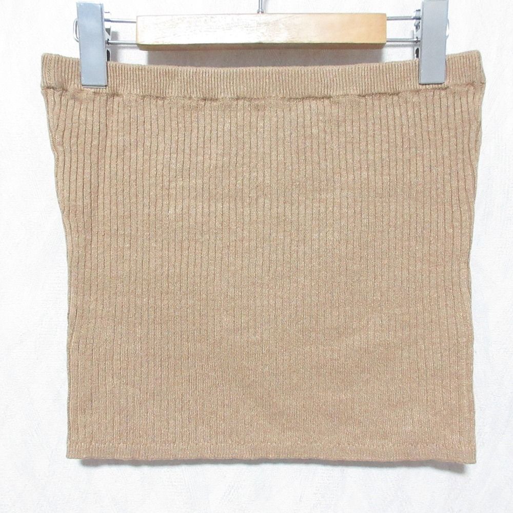 未使用 25SS HAUNT ハウント KNIT BUSTIER ニット ビスチェ チューブトップ 1252030799BGE 38 ベージュ レディース 古着 中古 USED 4,702円