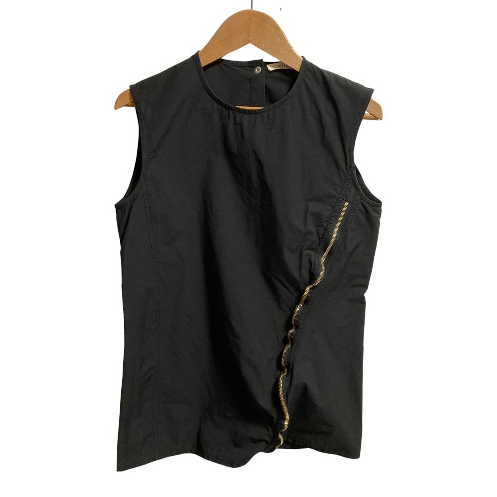 CELINE セリーヌ フィービー期 ジップデザイン スリーブレスブラウス