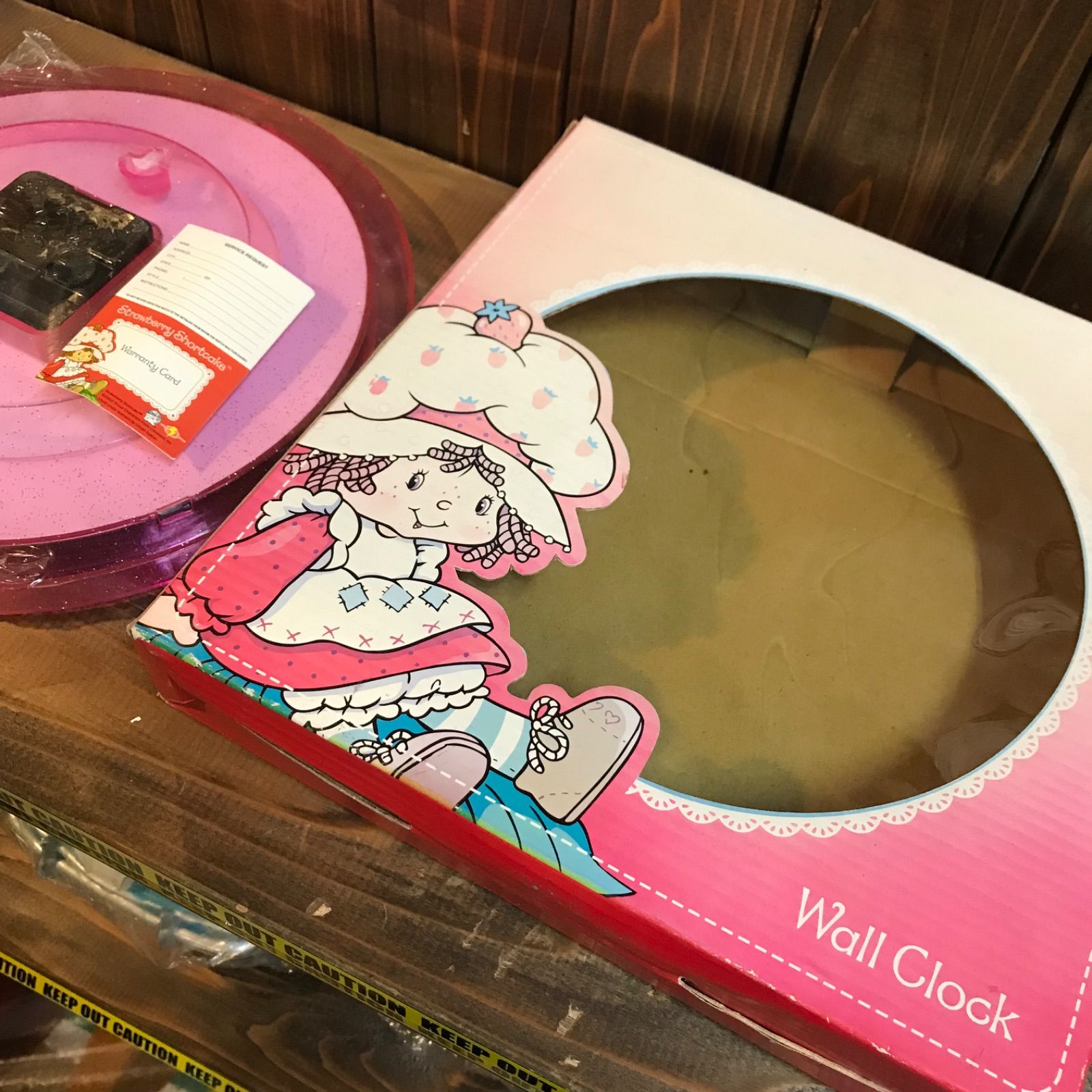 ストロベリーショートケーキ アンティーク雑貨 アメキャラ 掛け時計