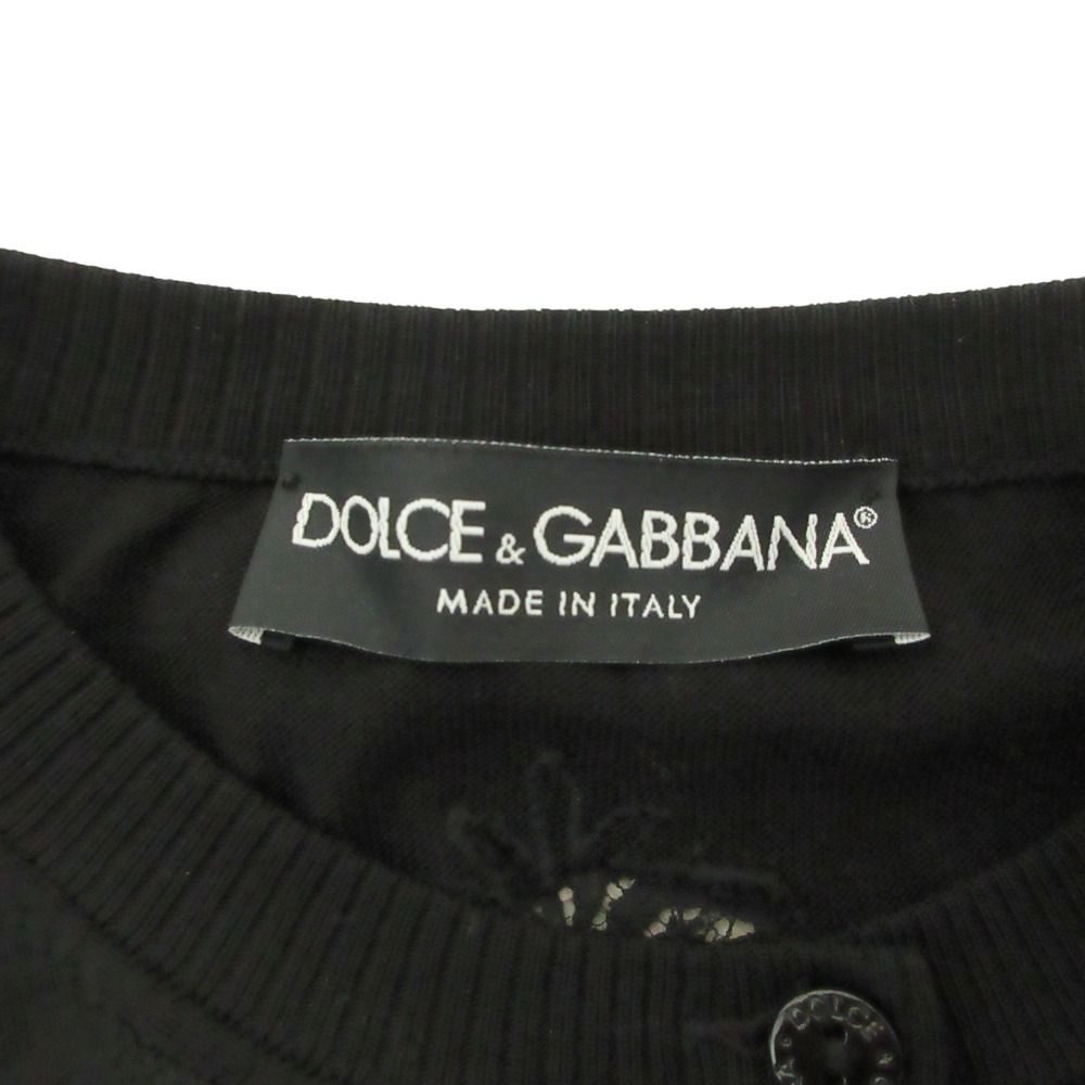 美品 DOLCE&GABBANA ドルチェ&ガッバーナ フラワーレース付き ニット
