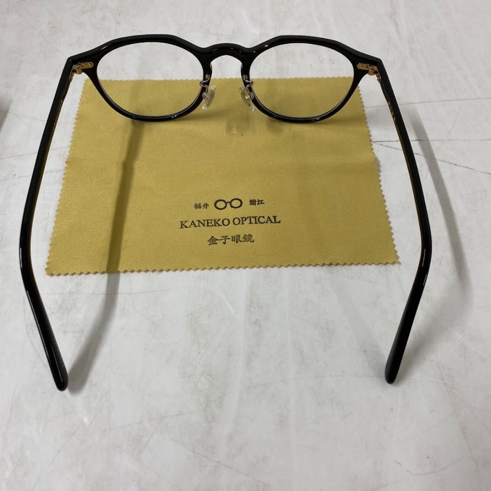 08w15439 金子眼鏡(KANEKO OPTICAL) セルロイドシリーズ KC-84 BK