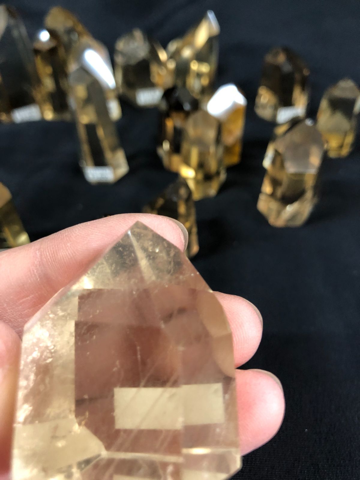 シトリンスモーキーポイントBOX|コリント産