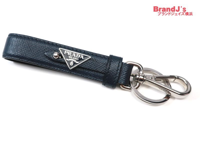 プラダ PRADA 現行モデル 2PP68T サフィアーノレザー キーリング
