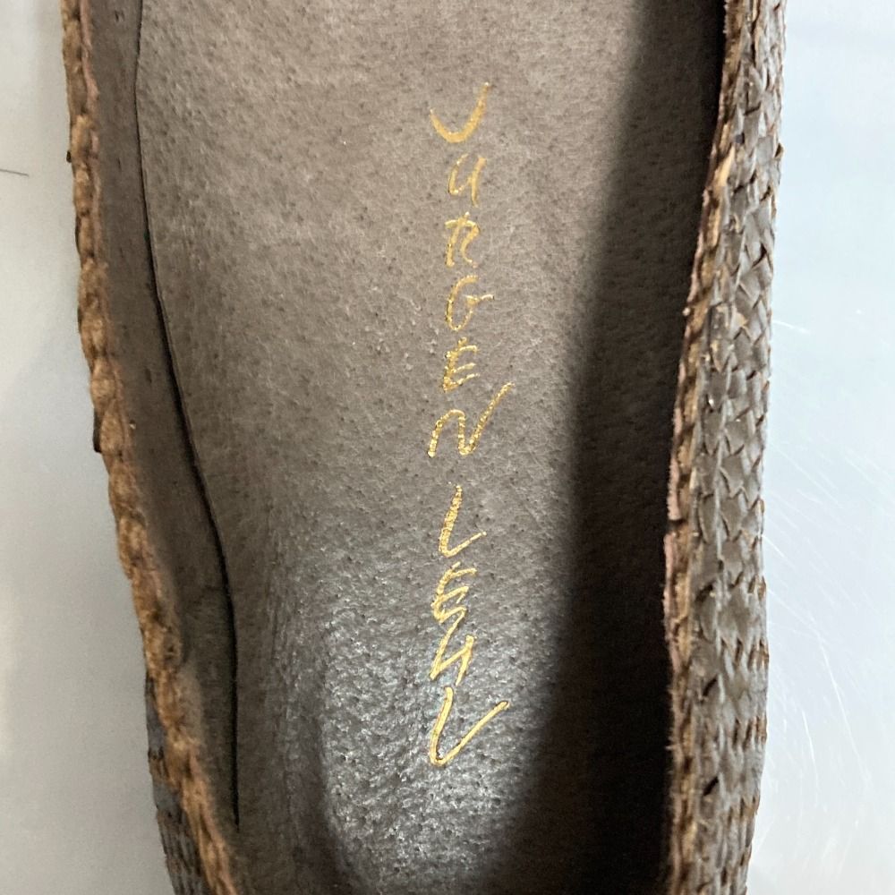 ヨーガンレール フラットシューズ パンプス メッシュレザー ブラウン