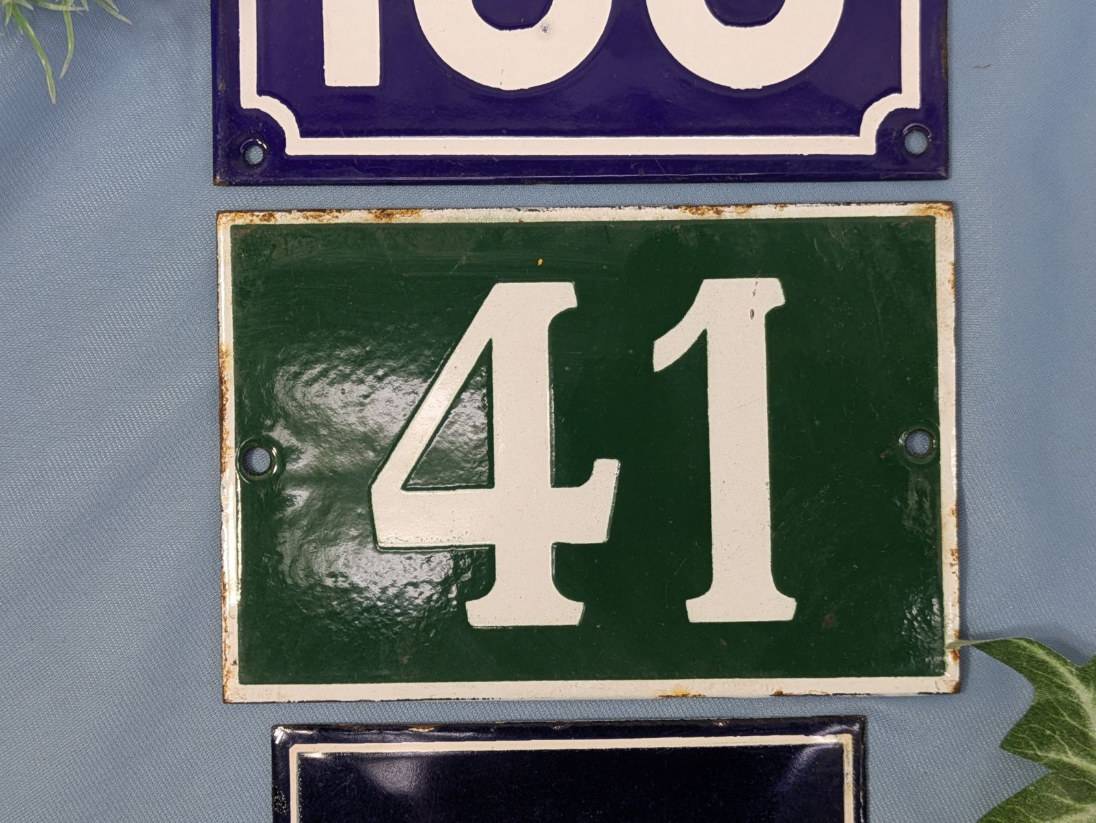 フランス アンティーク ホーロー ナンバープレート 3枚セット - メルカリ