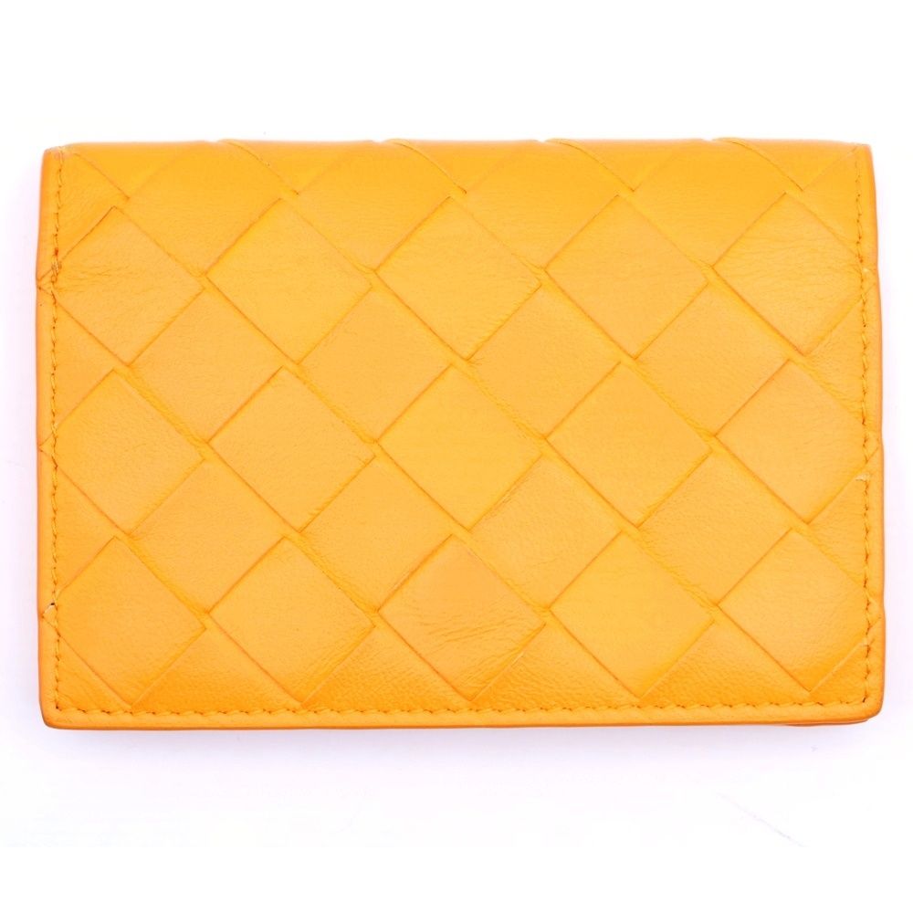 ボッテガ名刺入れ 編み込みデザイン BOTTEGA VENETA (ボッテガヴェネタ) Intrecciato イントレチャート
