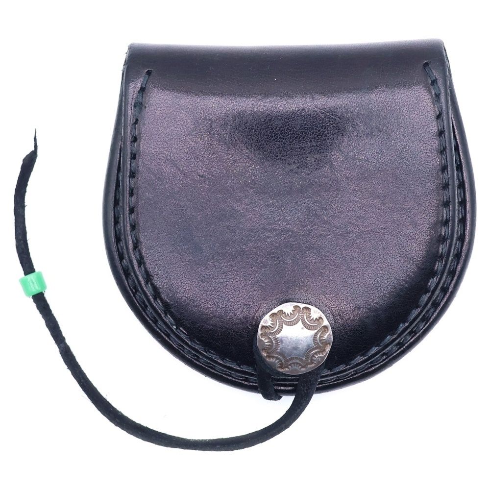 goro's (ゴローズ) SADDLE LEATHER 丸形 コンチョ付 小銭入れ 財布