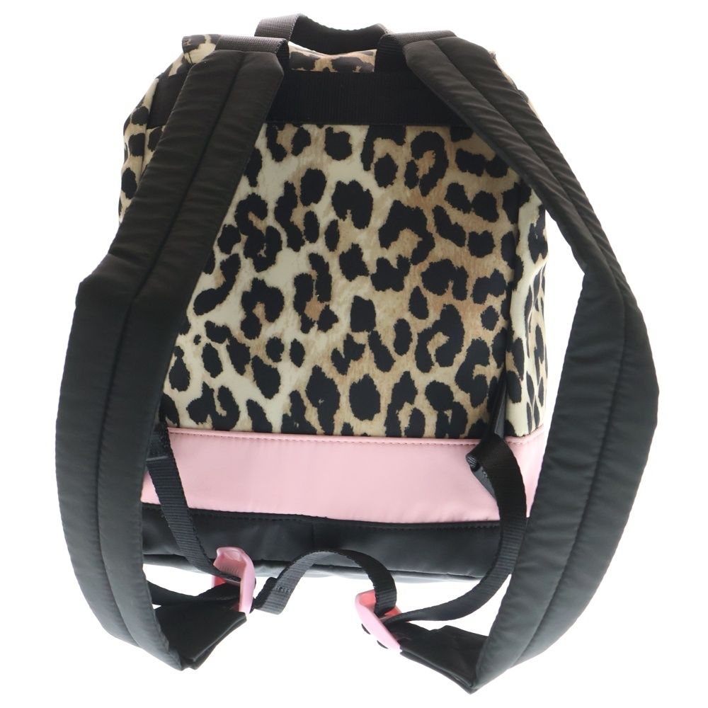 GANNI (ガニー) レオパード ミニバックパック リュックサック ベージュ