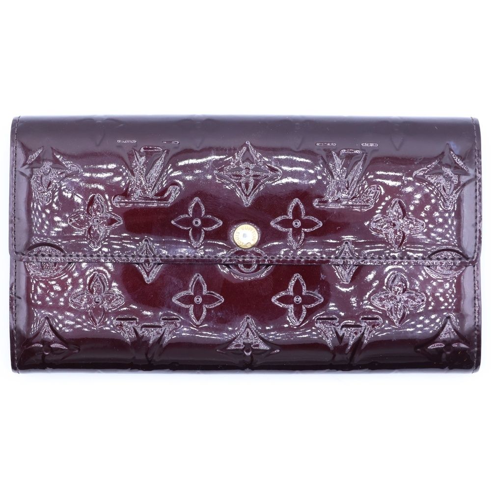 LOUIS VUITTON (ルイヴィトン) ポルトフォイユサラ モノグラムヴェルニ 