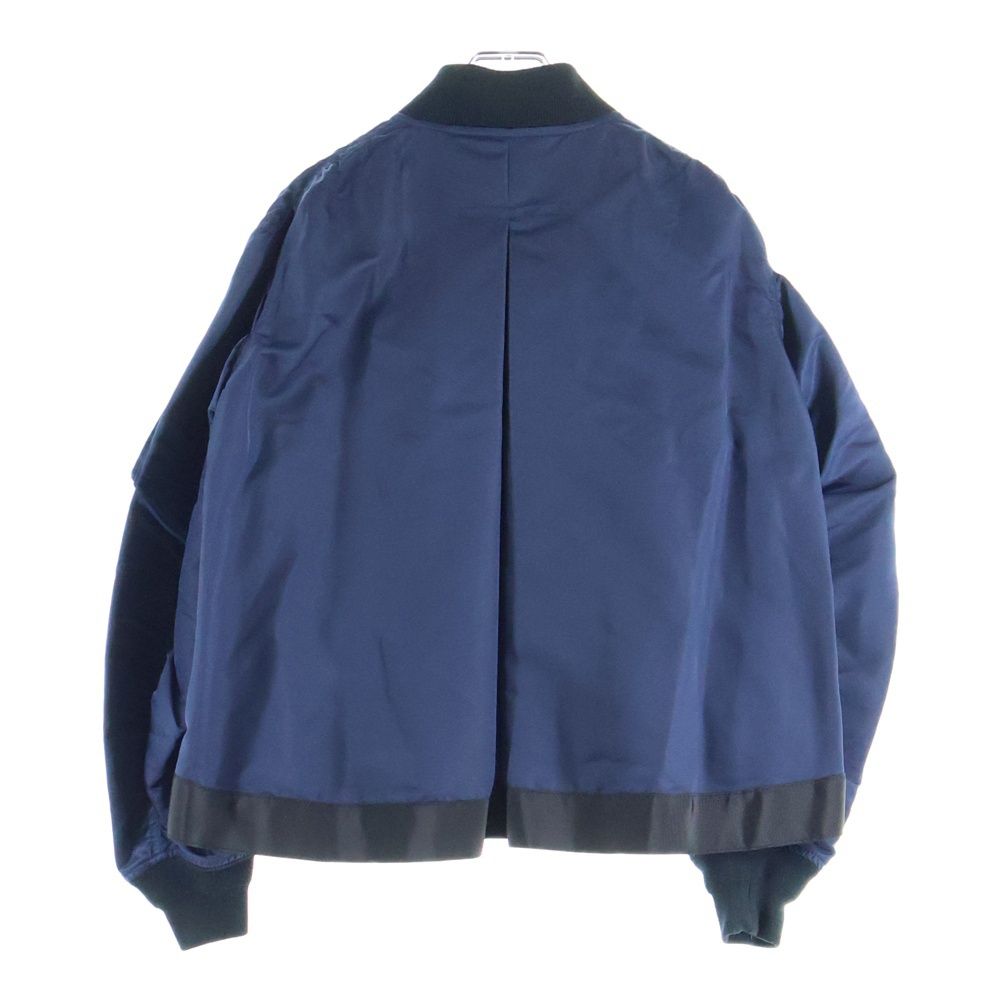 Sacai (サカイ) 18SS 刺繍総柄 ジップアップ ジャケット ブラック