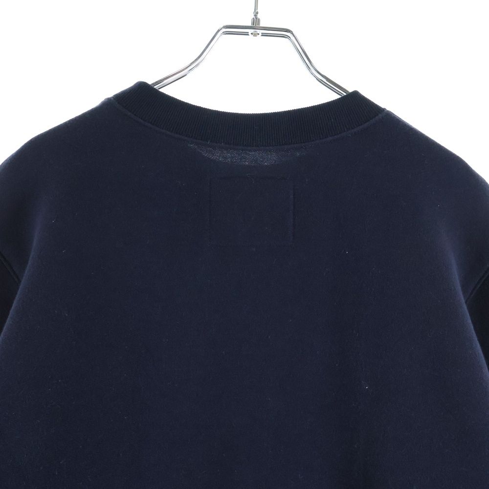 Sacai (サカイ) 18AW エンブレム ロゴ サイドジップ クルーネック 長袖