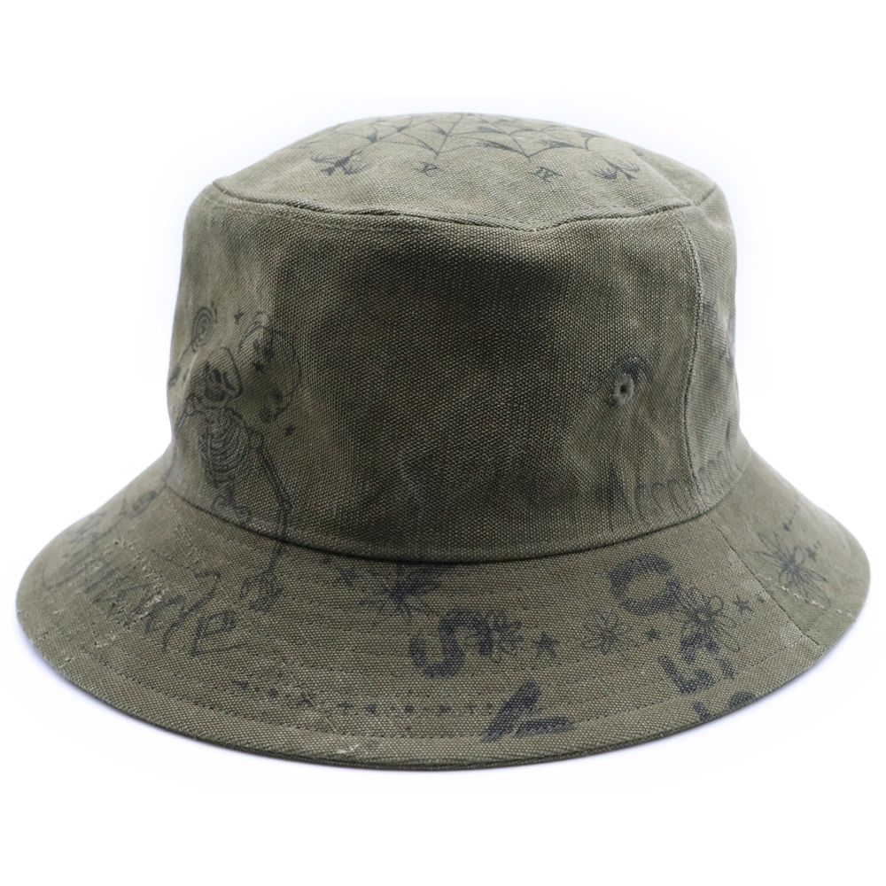 READY MADE (レディメイド) ×DR.WOO BUCKET HAT TATOO ドクターウー
