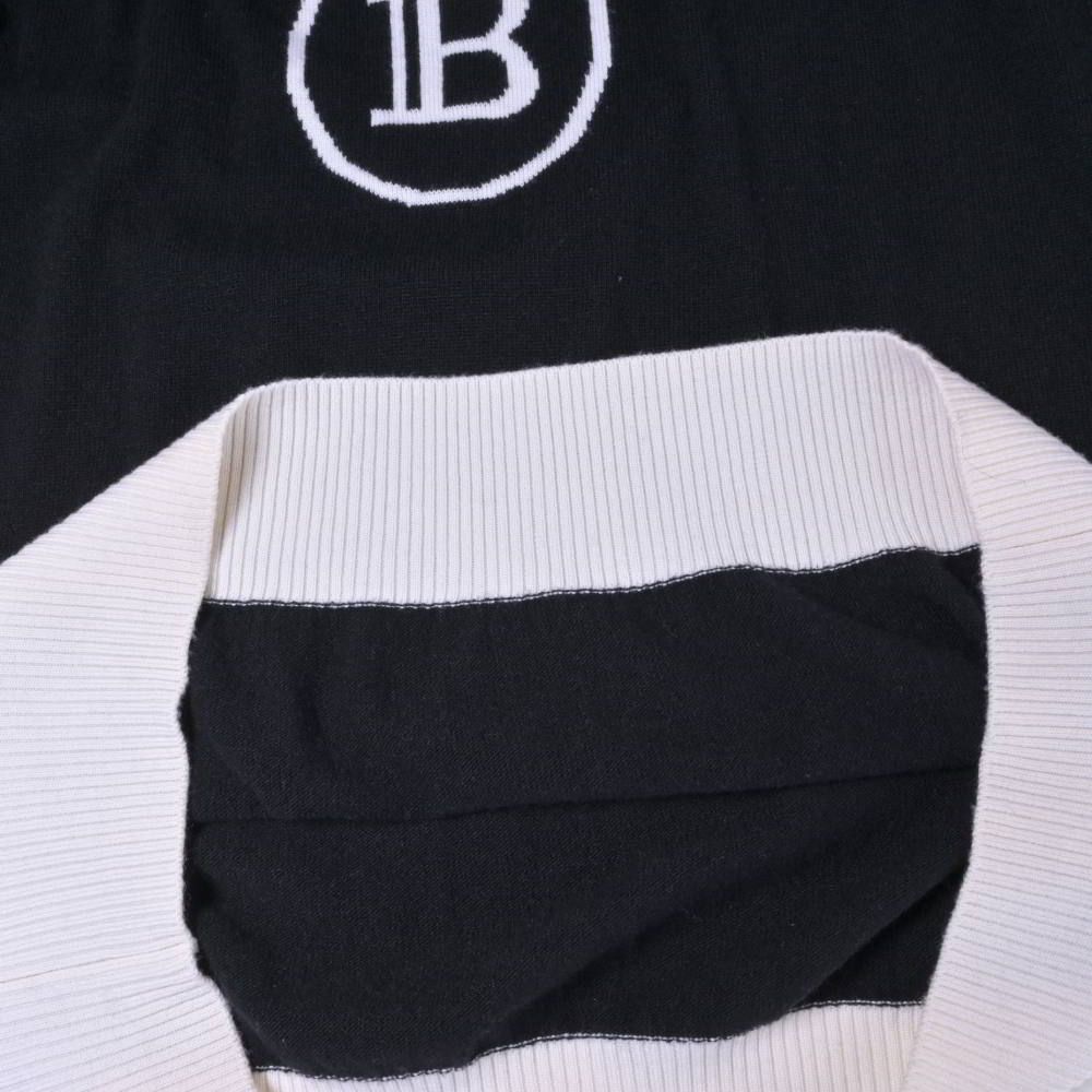 BALMAIN カシミヤ混 ロゴ プルオーバー ニット BALMAIN バルマン