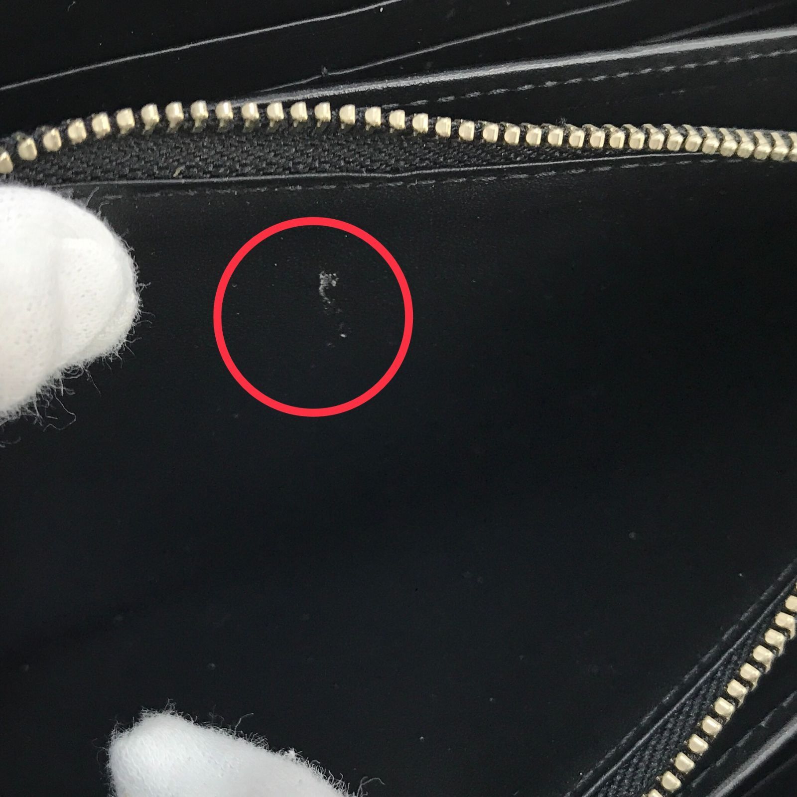 L.E.D.BITES tito ゾウ革 ラウンドジップ B-2360 長財布 縦:約 10cm幅 