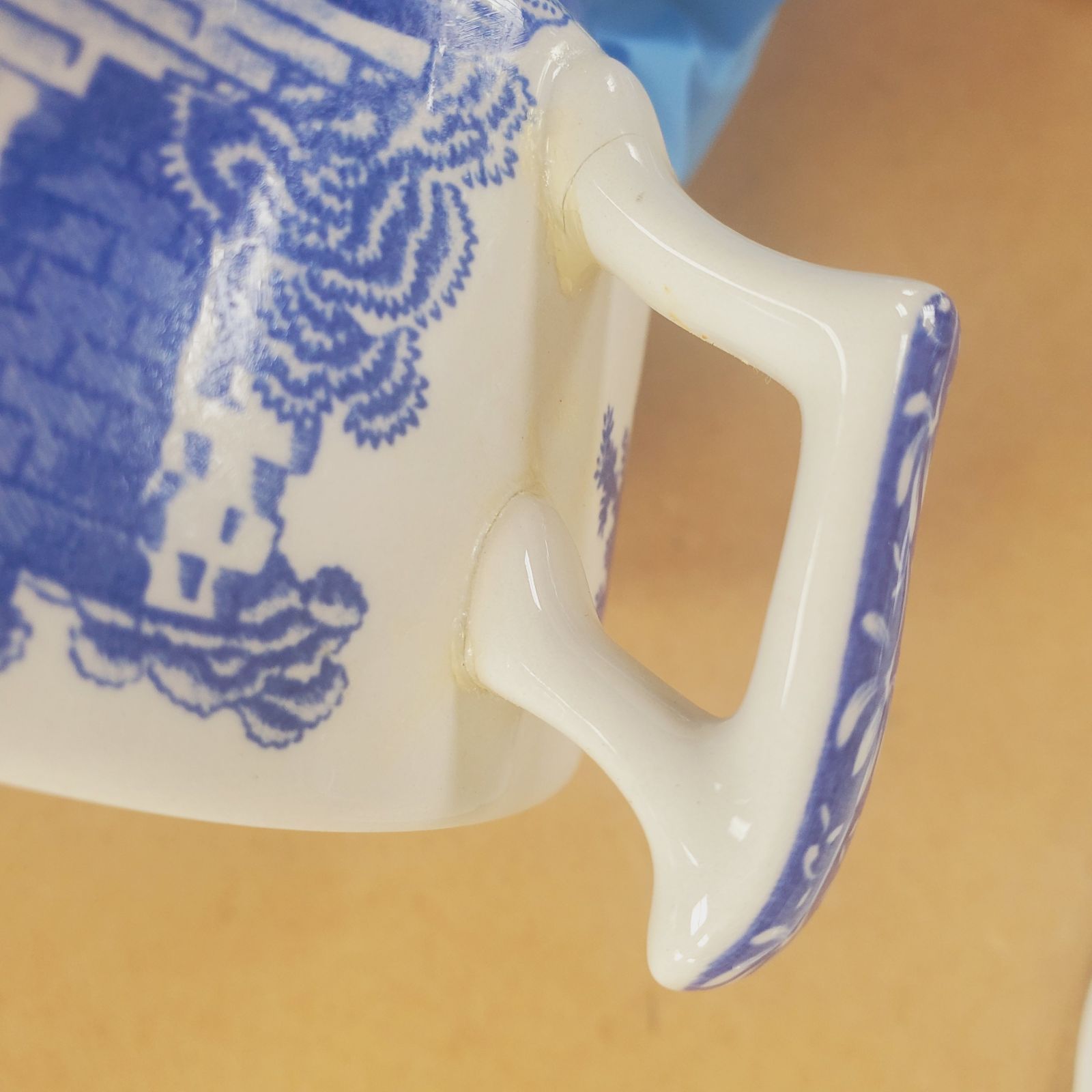 訳あり】Spode スポード カップ＆ソーサー デザート皿 ブルー