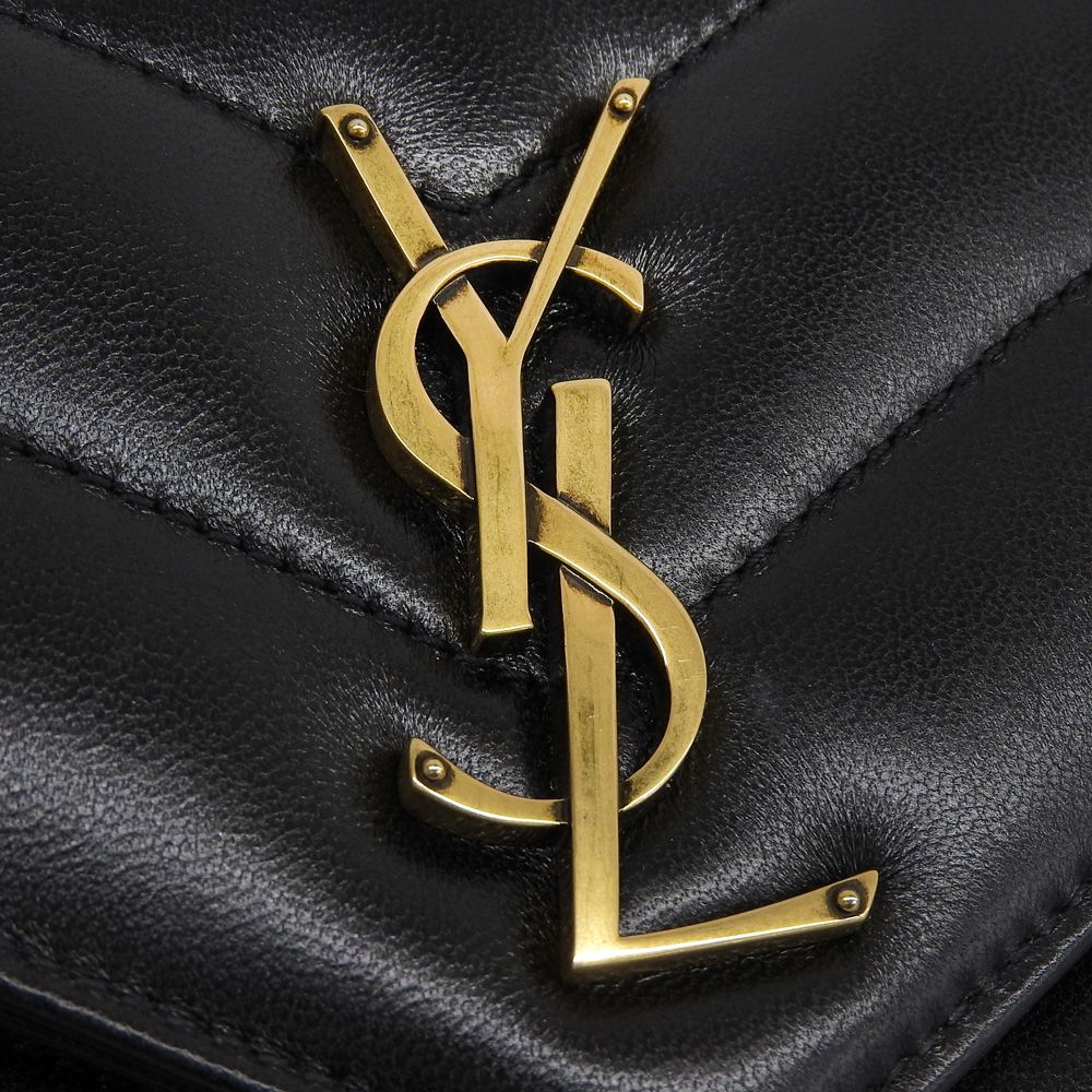 【本物保証】 箱・布袋付 超美品 サンローラン SAINT LAURENT LOULOU ルル スモール 801437AAEAX1000 チェーンショルダーバッグ ラムスキン 本物保証】 箱・布袋付 超美品 サンローラン SAINT LAURENT LOULOU