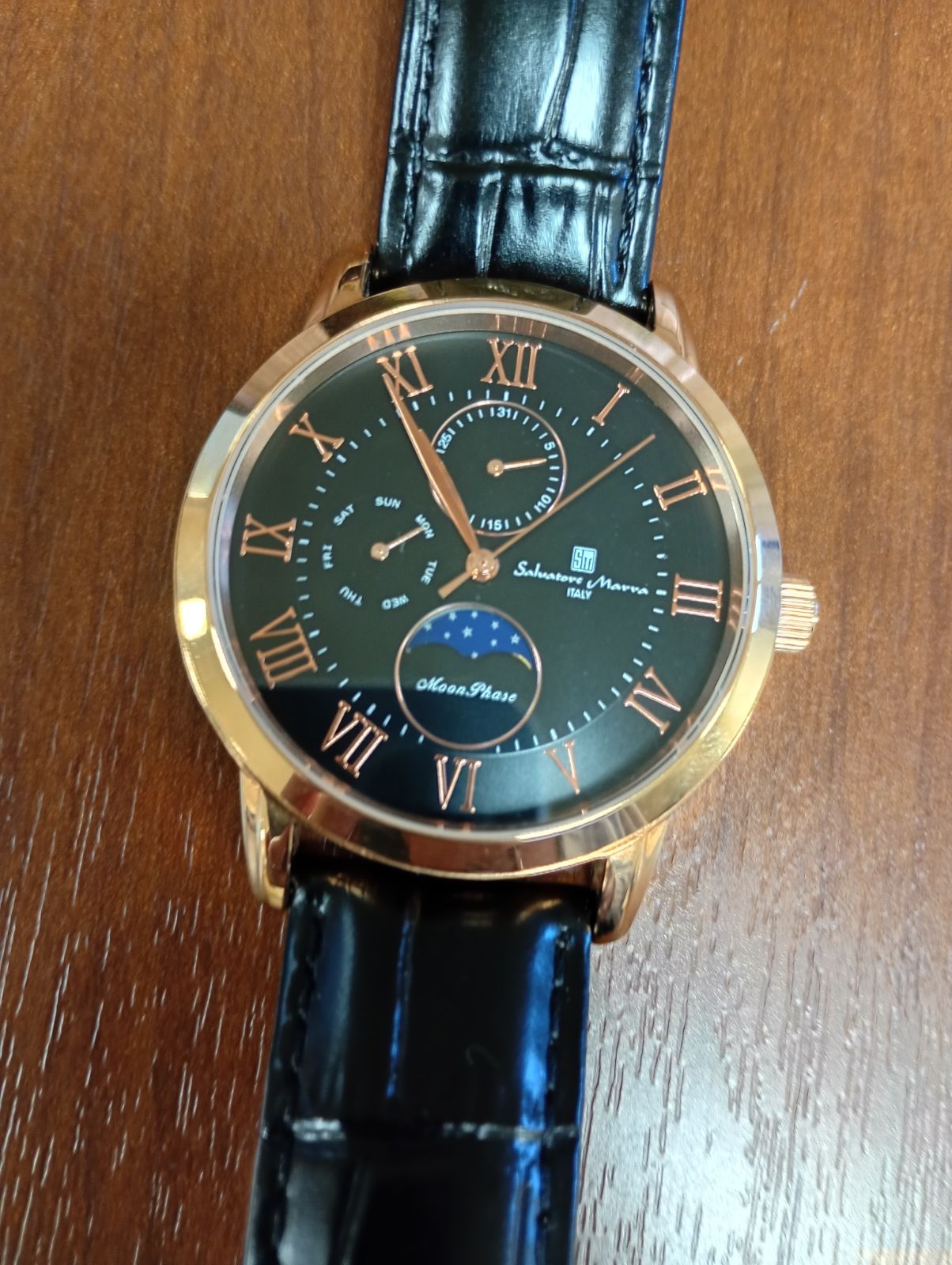 腕時計 サルバトーレマーラ 黒 金色