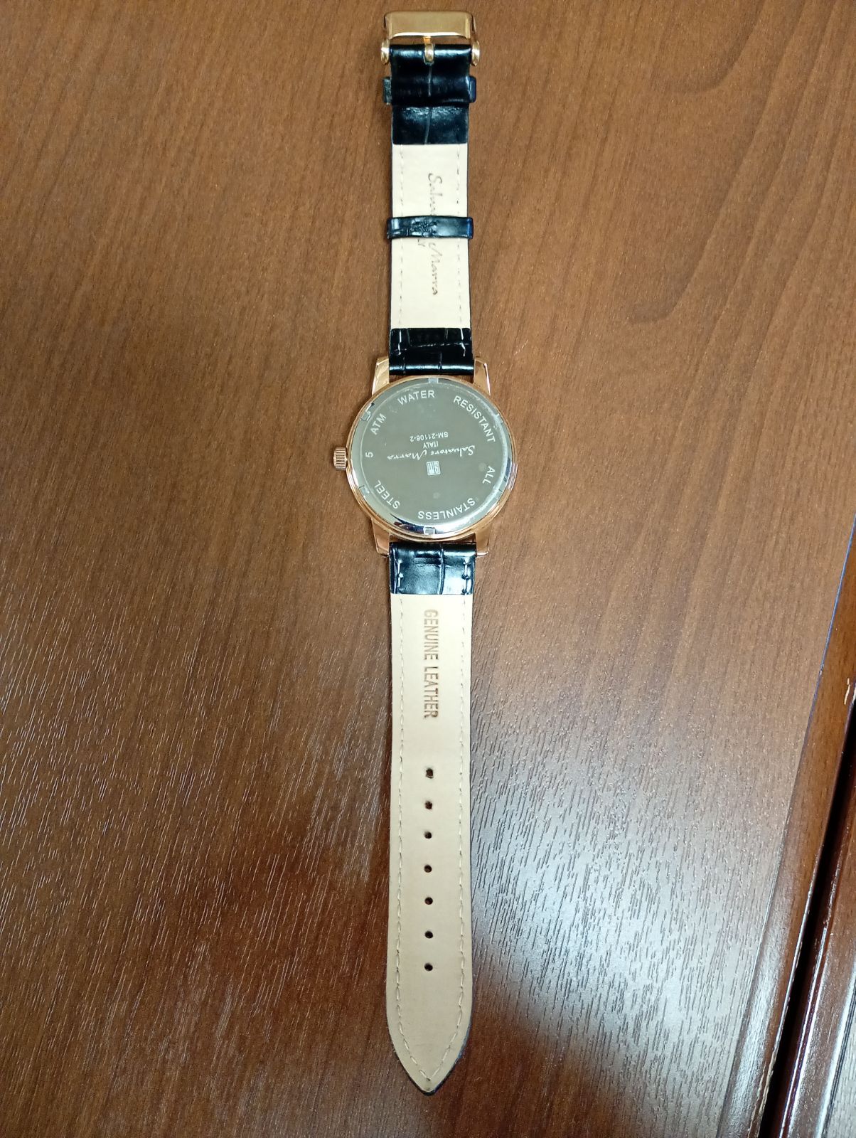  腕時計 サルバトーレマーラ 黒 金色 薄手ニット 自動巻き時計 腕時計(アナログ)