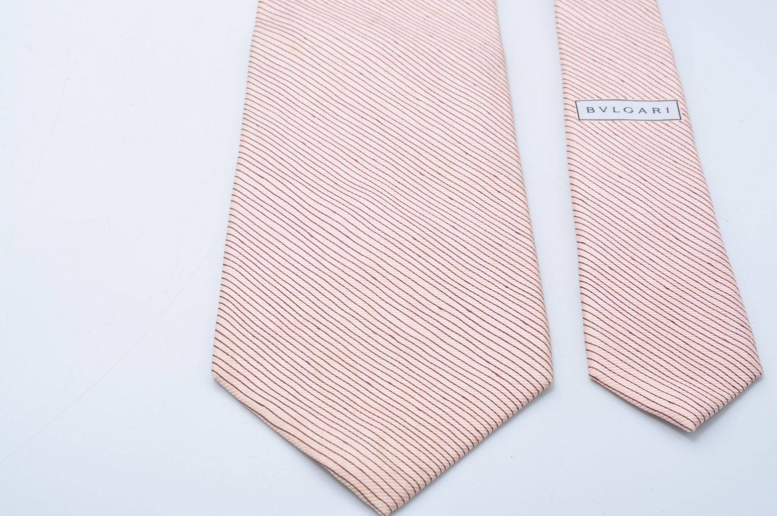 BVLGARI ブルガリ ネクタイ Silk シルク ストライプ Men's メンズ 男性