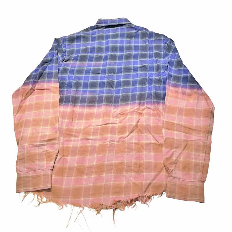 AMIRI アミリ 美品 オンブレチェックシャツ Sサイズ ピンク系 【公式通販】