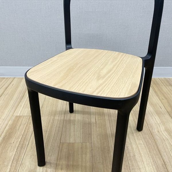 スタッキングチェア 4脚セット 肘無 アスプルンド ワークプラス ノルン