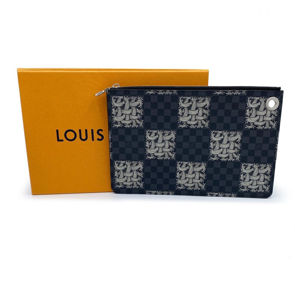【未使用・保管品】ルイ ヴィトン LOUIS VUITTON ポシェット ジュール PM クリストファー ネメス クラッチバッグ グラフィット 黒 N61231 ヴィンテージ・中古ルイ・ヴィトン LOUIS VUITTON ショルダーバッグ