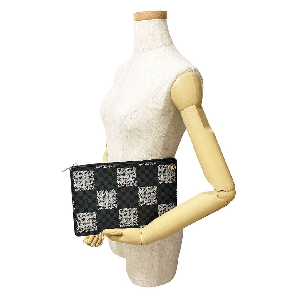 【未使用・保管品】ルイ ヴィトン LOUIS VUITTON ポシェット ジュール PM クリストファー ネメス クラッチバッグ グラフィット 黒 N61231 ヴィンテージ・中古ルイ・ヴィトン LOUIS VUITTON ショルダーバッグ