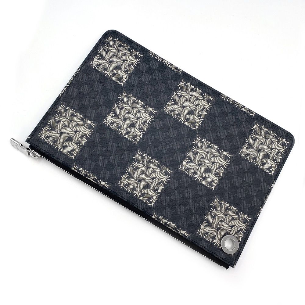 【未使用・保管品】ルイ ヴィトン LOUIS VUITTON ポシェット ジュール PM クリストファー ネメス クラッチバッグ グラフィット 黒 N61231 ヴィンテージ・中古ルイ・ヴィトン LOUIS VUITTON ショルダーバッグ