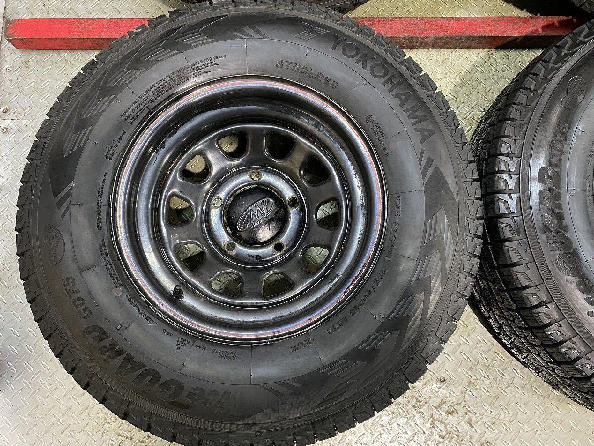 YK G075 225/80R15】スタッドレス【AWC デイトナ 15インチ 7J5HPCD139