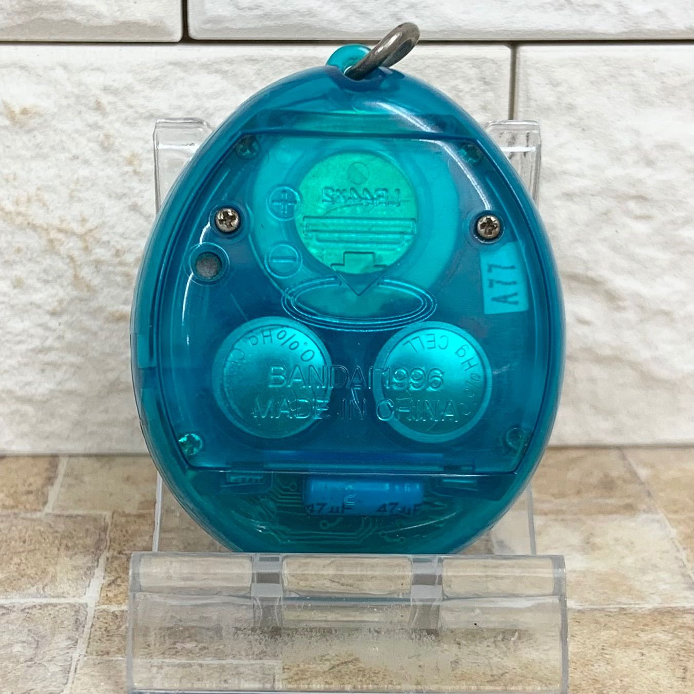 たまごっち ブルー 本体 動作確認済】たまごっち 本体のみ ブルー クリア スケルトン BANDAI