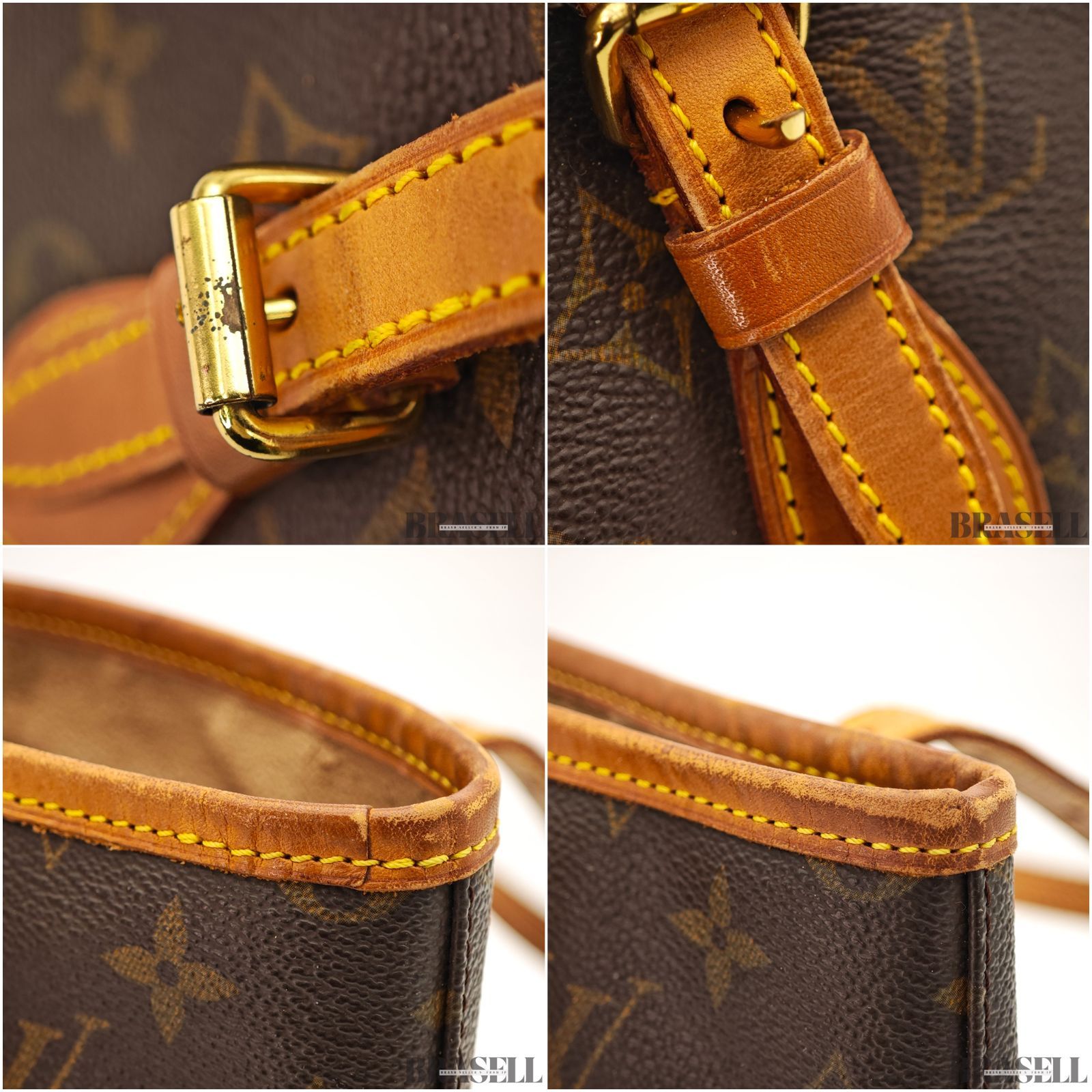Louis Vuitton バケットバッグ ブラウン