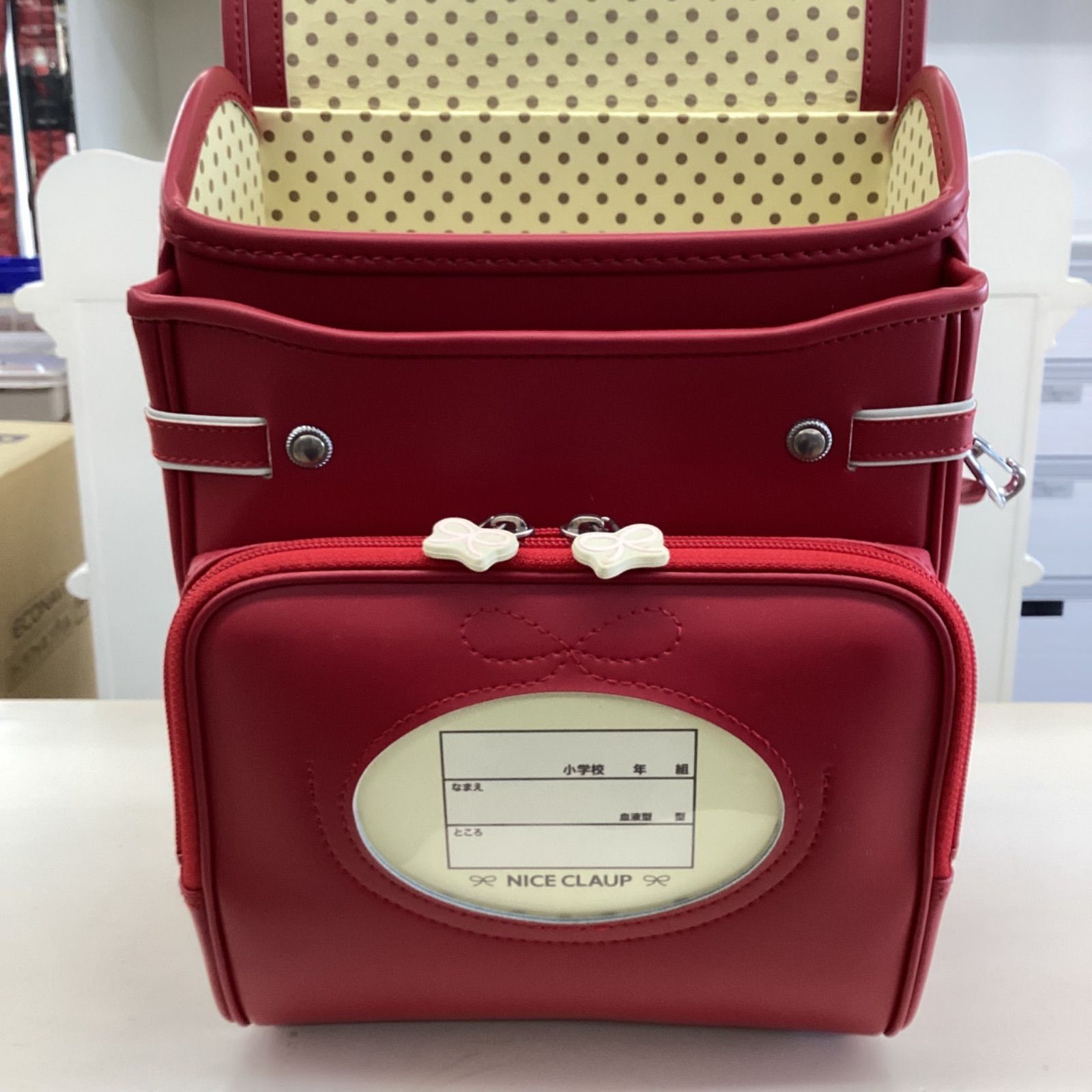 新品未使用】クラリーノ ランドセル NICE CLAUP レッド - メルカリ