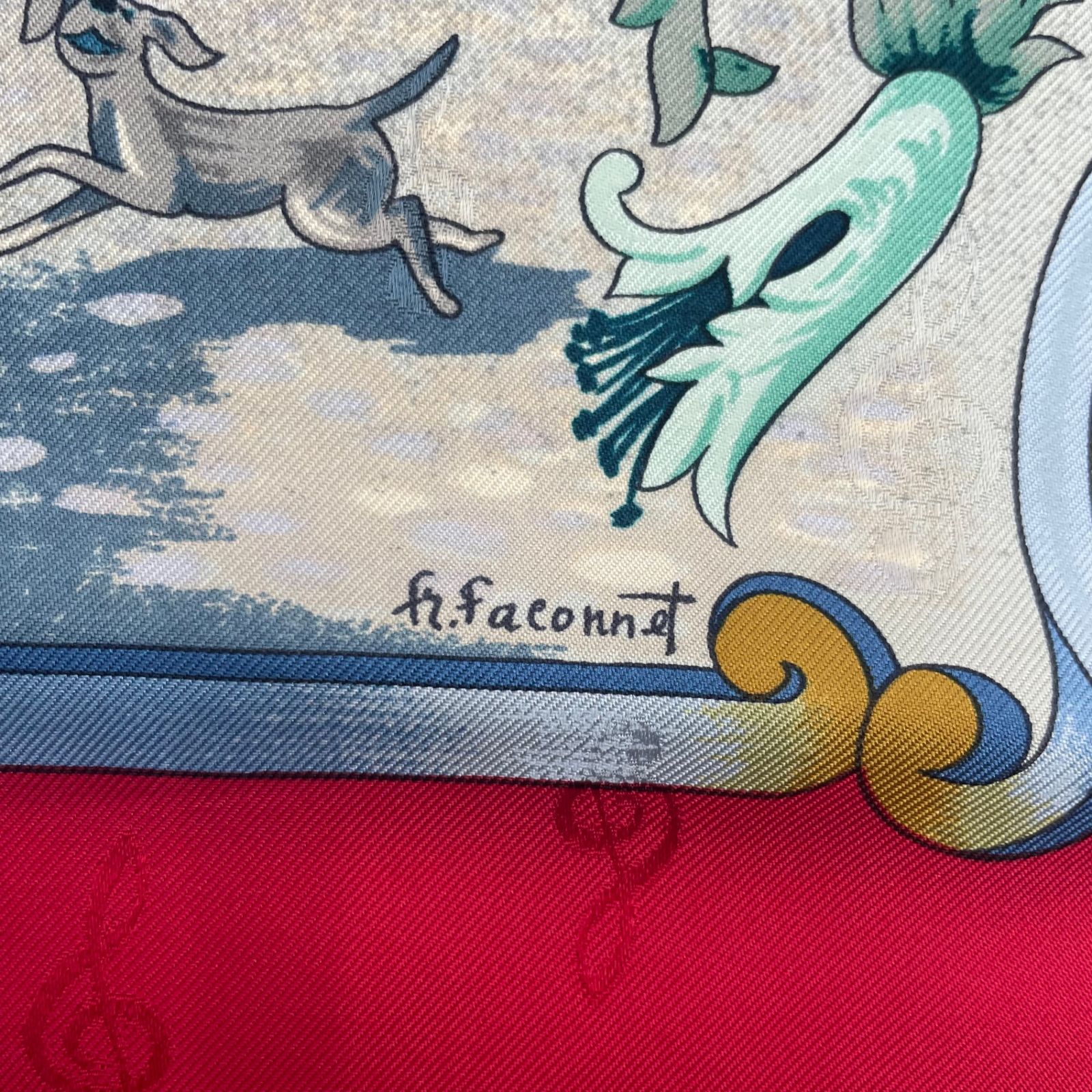 美品 HERMES エルメス スカーフ シルク カレ90 ORGAUPHONE ET AUTRES