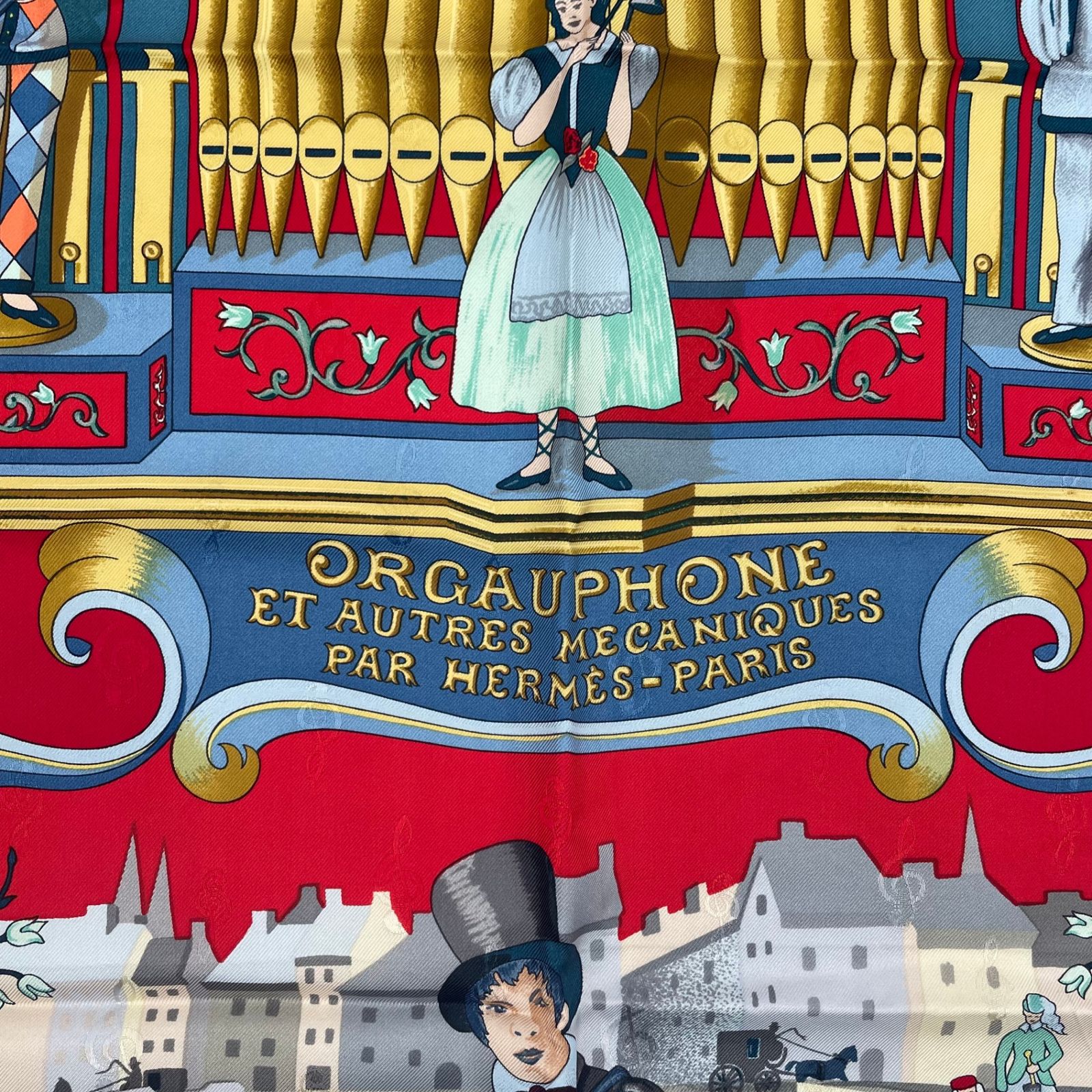 美品 HERMES エルメス スカーフ シルク カレ90 ORGAUPHONE ET AUTRES