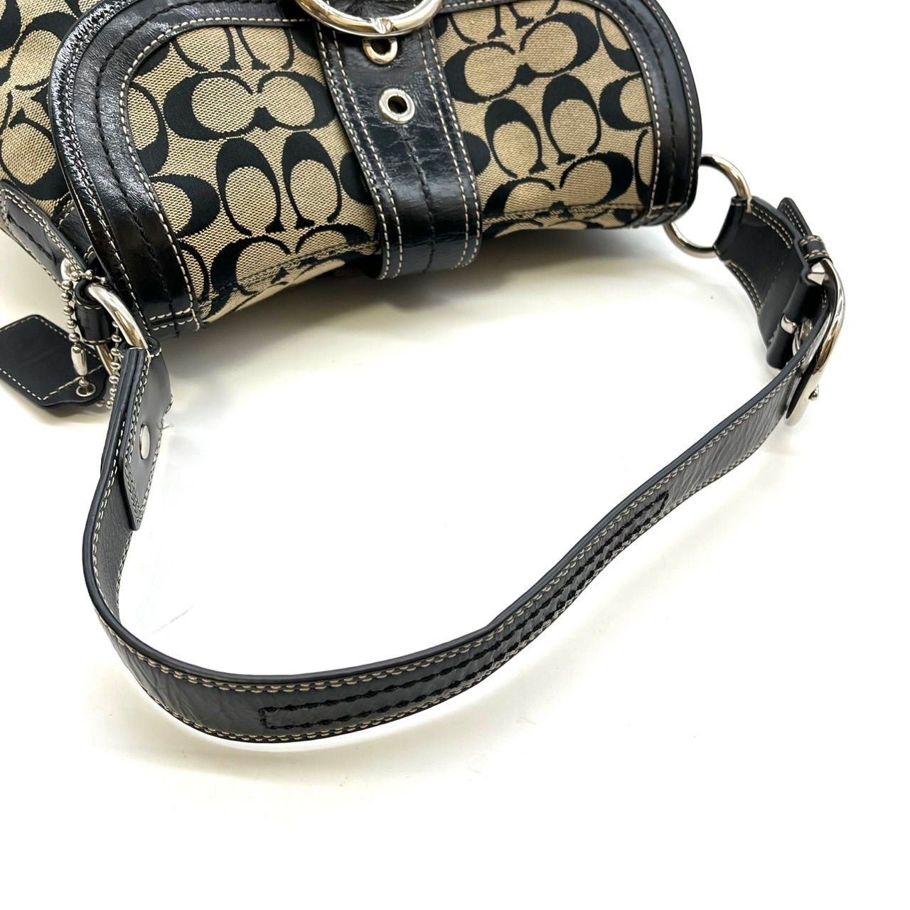 良品】 coach soho y2k signature canvas handbag shoulder unisex