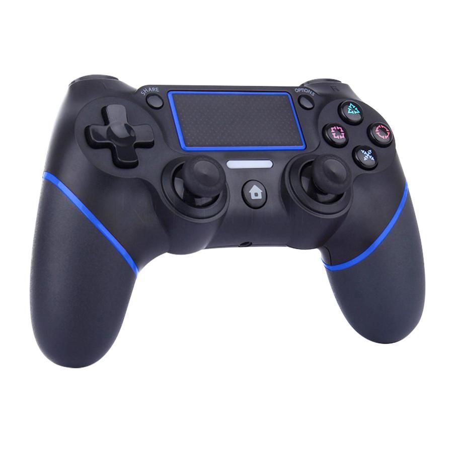 【送料無料】互換品 PS4 コントローラー ワイヤレス Bluetooth タッチパッド 加速度センサー 重力感応 6軸センサー イヤホンジャック付き PC Windows10対応 2021最新版 ((S