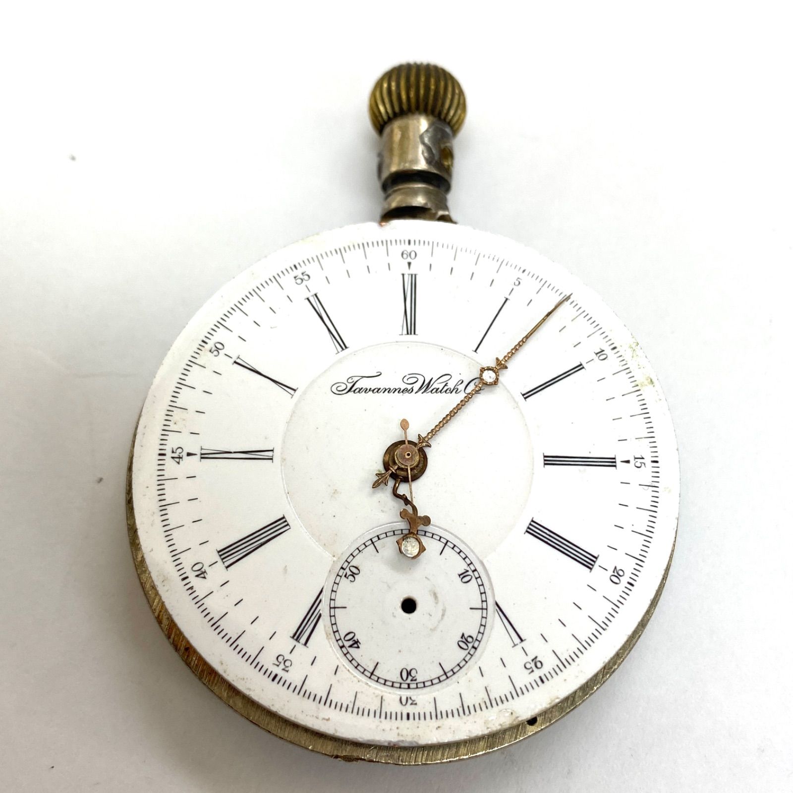 TAVANNES WATCH タバン 手巻き懐中時計 稼働中 ジャンク - メルカリ