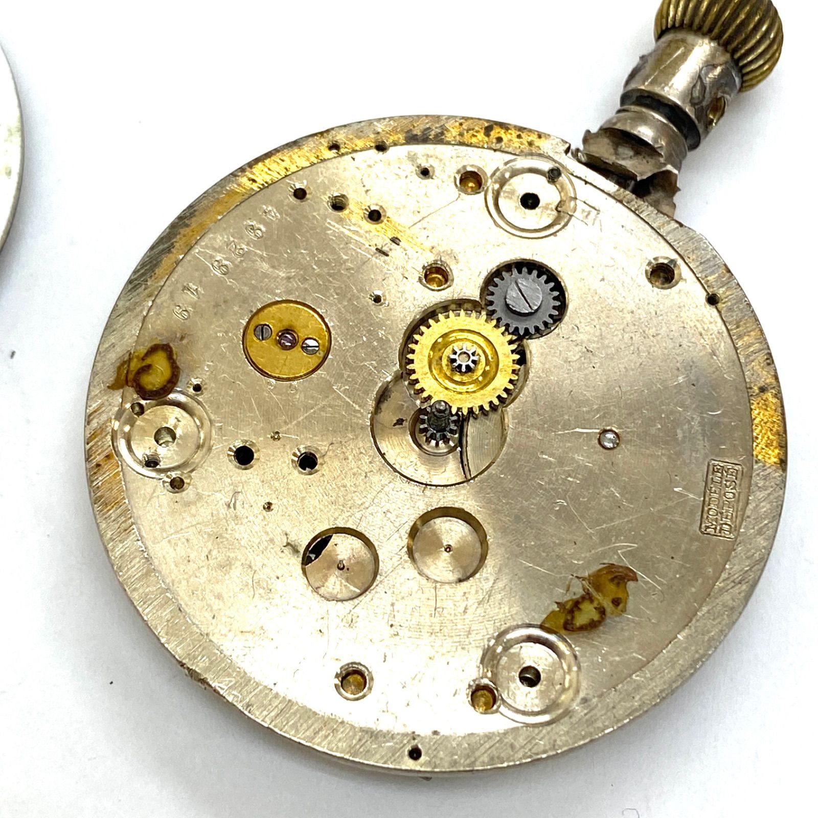 TAVANNES WATCH タバン 手巻き懐中時計 稼働中 ジャンク - メルカリ
