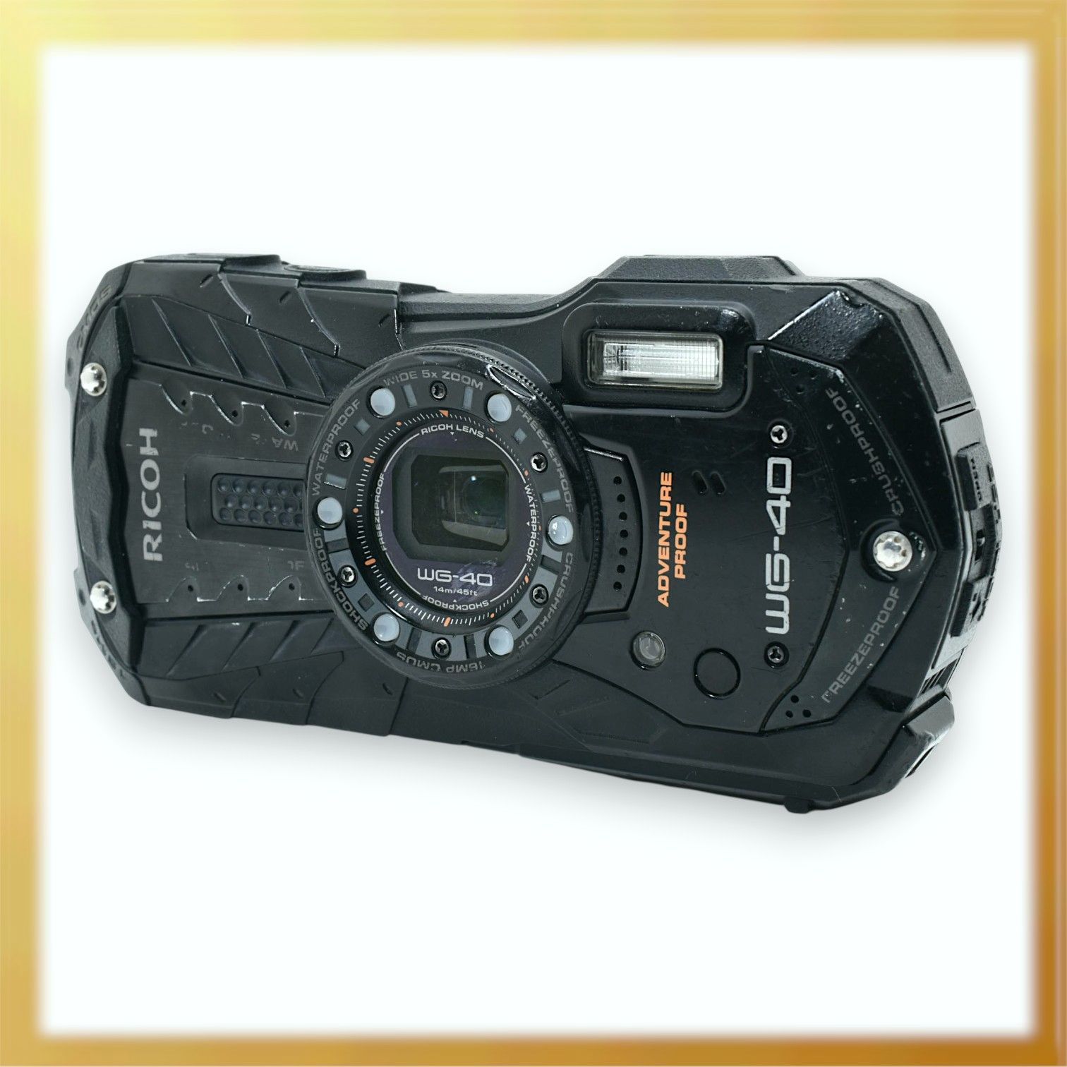 良品｜RICOH WG-40 防水デジタルカメラ 防水14m耐ショック1.6m耐寒-10 