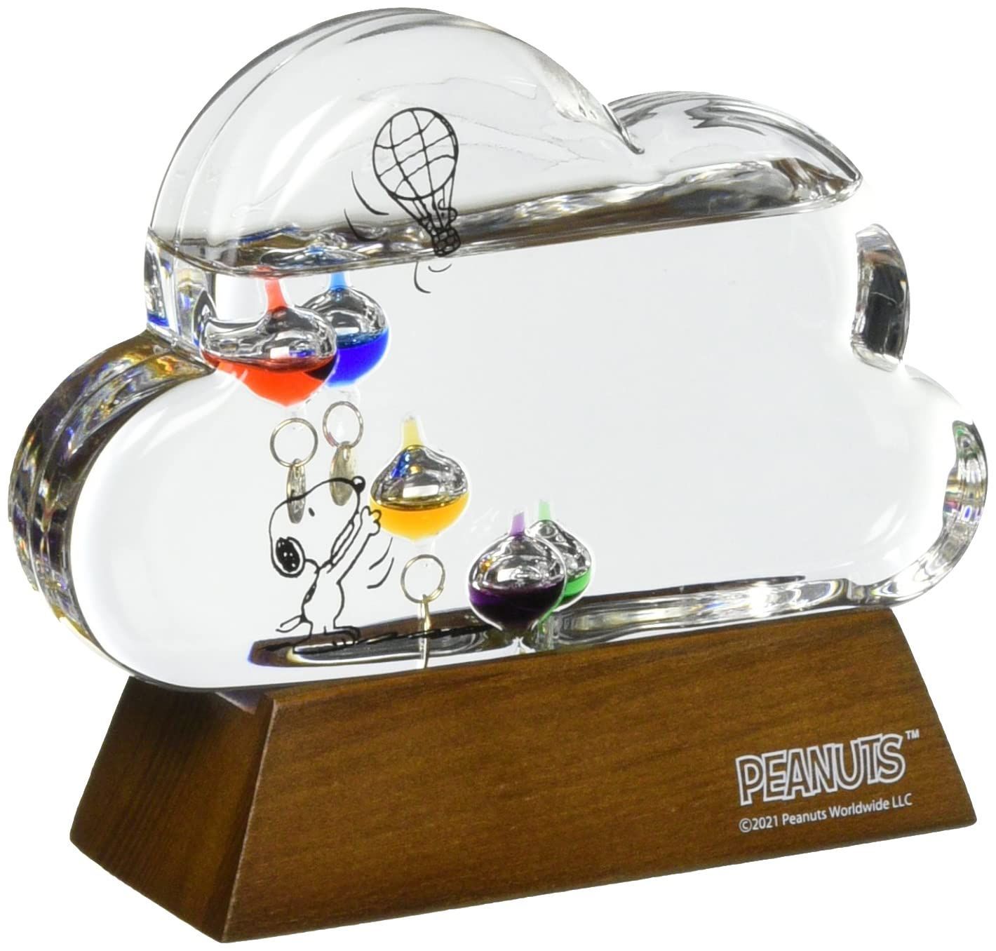 『特価』 茶谷産業 スヌーピー ガラスフロート温度計 クラウド 151-333211 「ピーナッツ(PEANUTS)」 W13.5×D5×H11cm